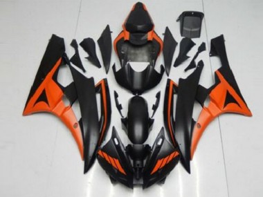 ABS Plástica Yamaha R6 2006-2007 - Naranja Negro