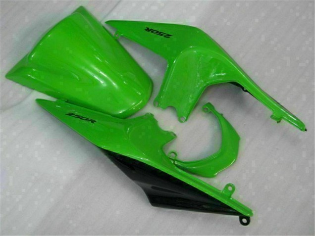 ABS Plástico Kawasaki EX250 2008-2012 - Verde Negro Ninja