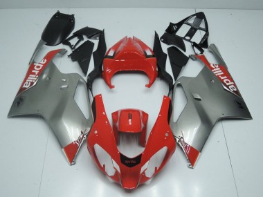 Carenado Aprilia RSV 1000 2003-2006 - Plata & Rojo