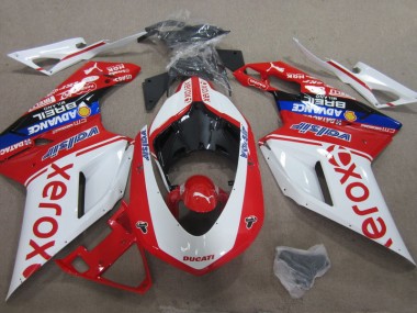 Carenado Ducati 1098 2007-2014 - Blanco Rojo Xerox