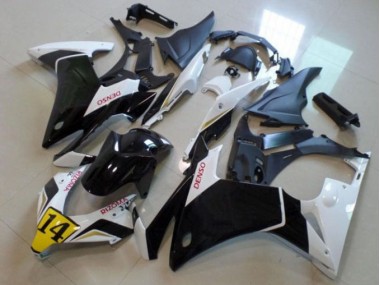 Carenado Honda CBR 500 RR 2013-2015 - Negro Blanco Denso Rizoma 14