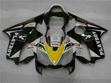 Carenado Honda CBR 600 F4i 2001-2003 - Amarillo Plata Negro Playboy