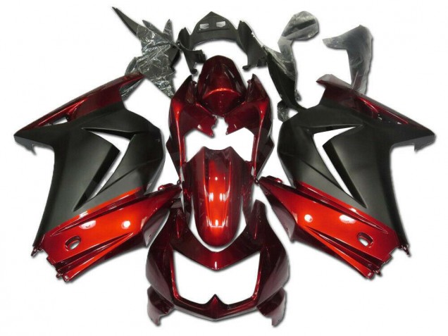 Carenado Kawasaki EX250 2008-2012 - Rojo Gris