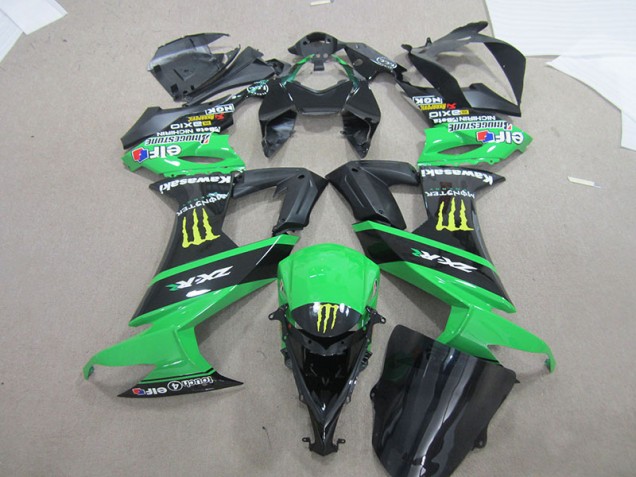 Carenado Kawasaki ZX10R 2008-2010 - Negro Verde Monster