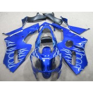 Carenado Kawasaki ZX12R 2000-2001 - Azul Blanco Llama