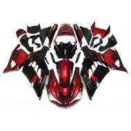 Carenado Kawasaki ZX14R ZZR 1400 2012-2021 - Rojo Negro