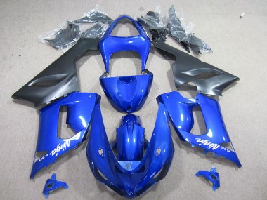 Carenado Kawasaki ZX6R 2005-2006 - Azul Blanco Ninja 636