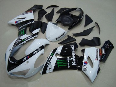 Carenado Kawasaki ZX6R 2005-2006 - Blanco Monster