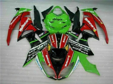 Carenado Kawasaki ZX6R 2009-2012 - Negro Rojo Verdecard