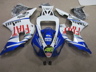 Carenado Yamaha R1 1998-1999 - Azul Blanco Motul Fiat 46