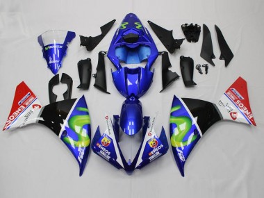 Carenado Yamaha R1 2012-2014 - Azul Blanco Negro Rojo