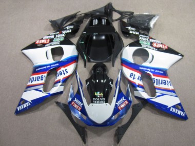 Carenado Yamaha R6 1998-2002 - BM FIMER VOLVO Azul Blanco Negro