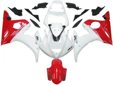 Carenado Yamaha R6 2003-2005 - Blanco Rojo