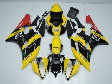 Carenado Yamaha R6 2006-2007 - Amarillo Negro Monster