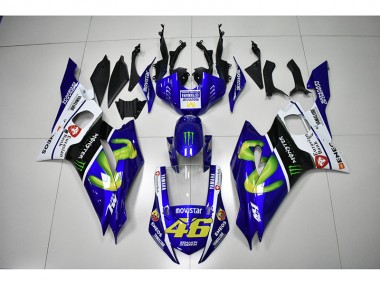 Carenado Yamaha R6 2017-2023 - Monster Azul Movistar 46