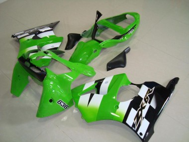 Kit Carenado ABS Completo Kawasaki ZX6R 2000-2002 - Verde Negro