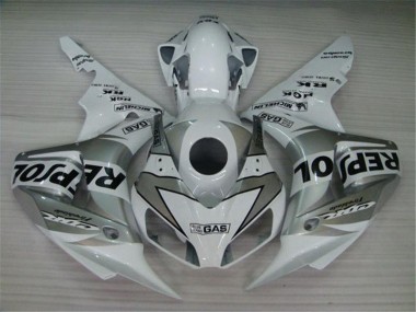 Plástico Honda CBR 1000 RR 2004-2005 - Blanco Plata Negro Repsol